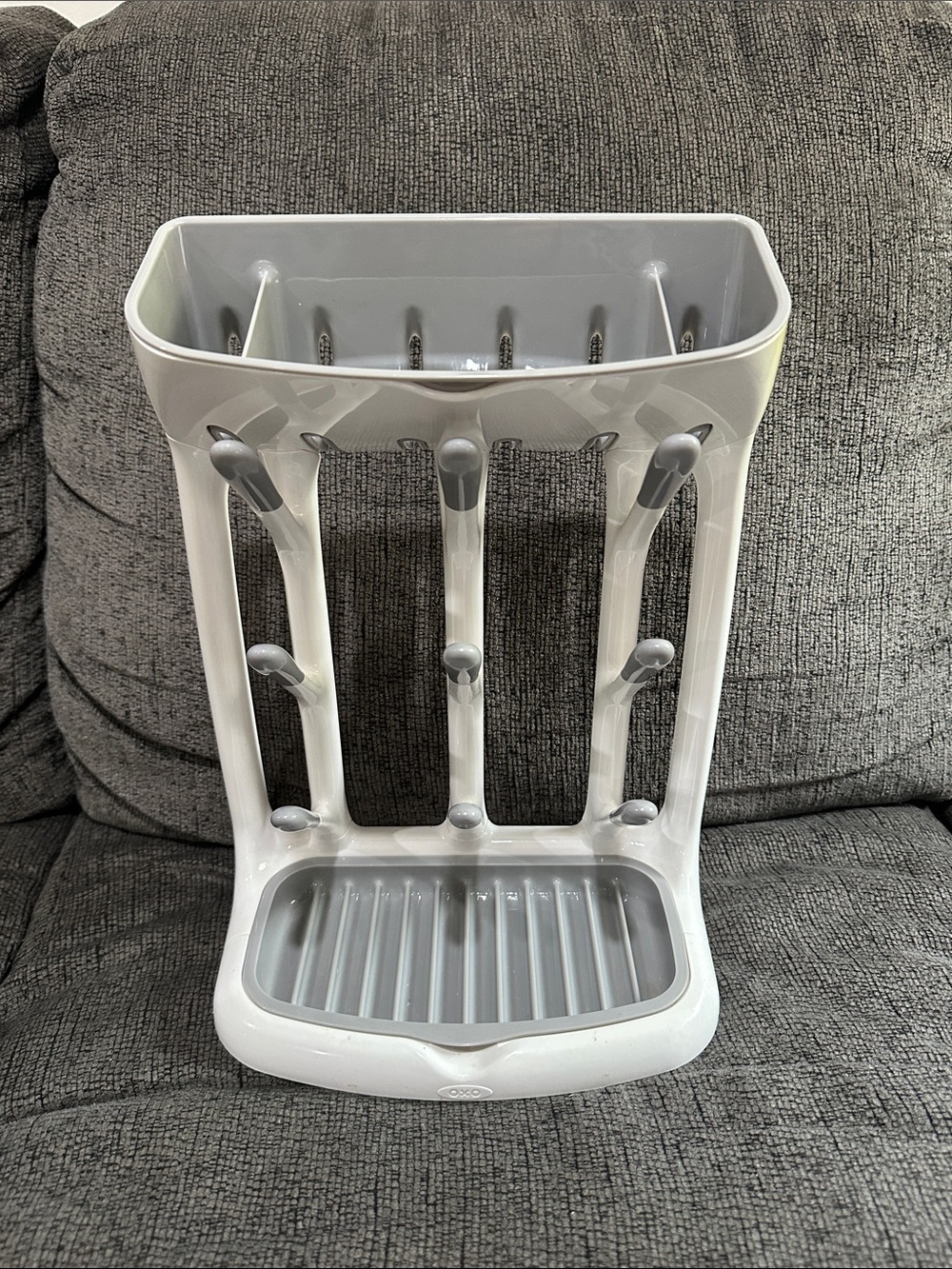 Oxo White and Gray Utensil Drying Rack